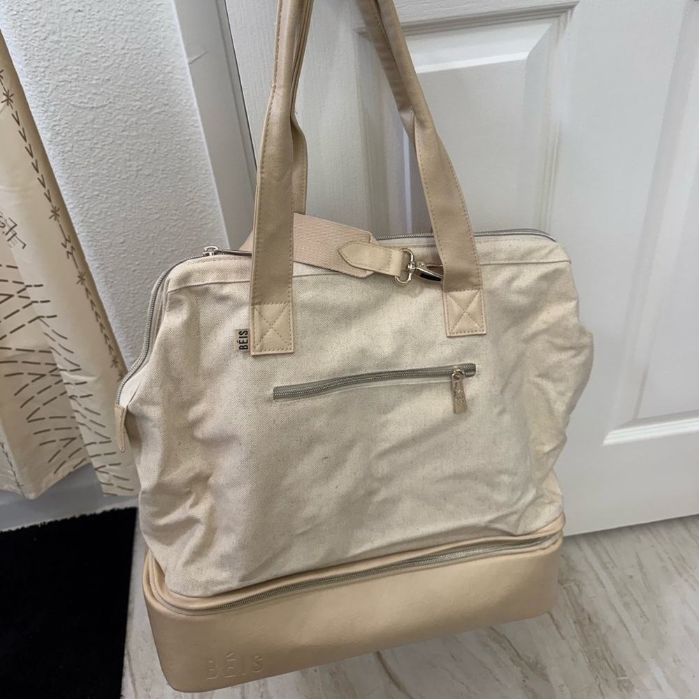 Mini Beis Canvas Tote Bag